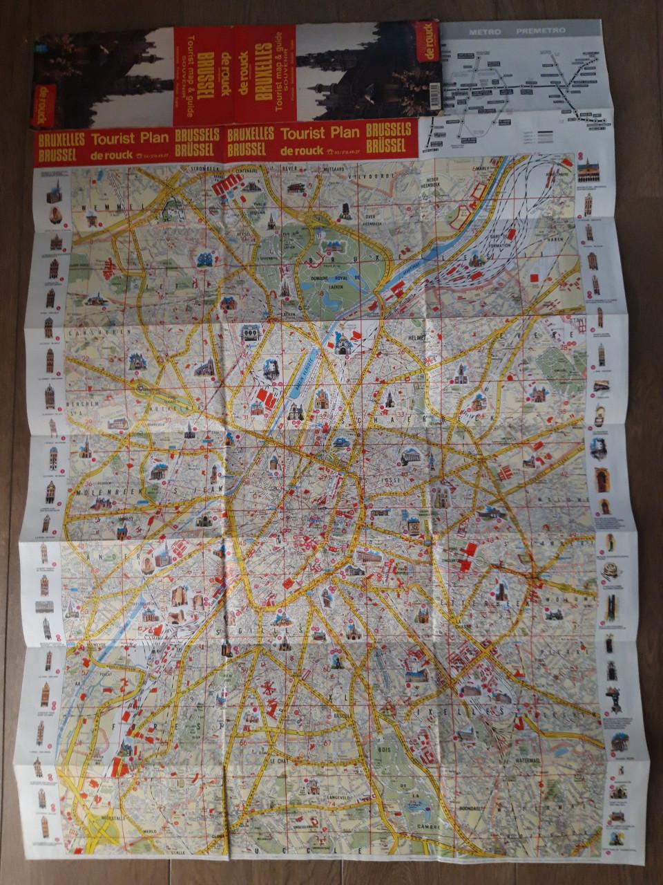 Stadsplattegrond Brussel De Rouck.