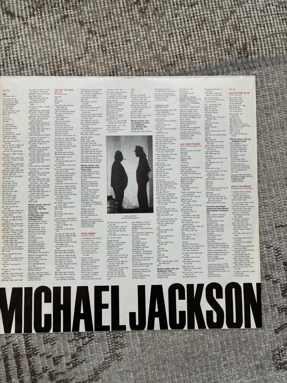 Michael Jackson Bad lp NL persing 1982