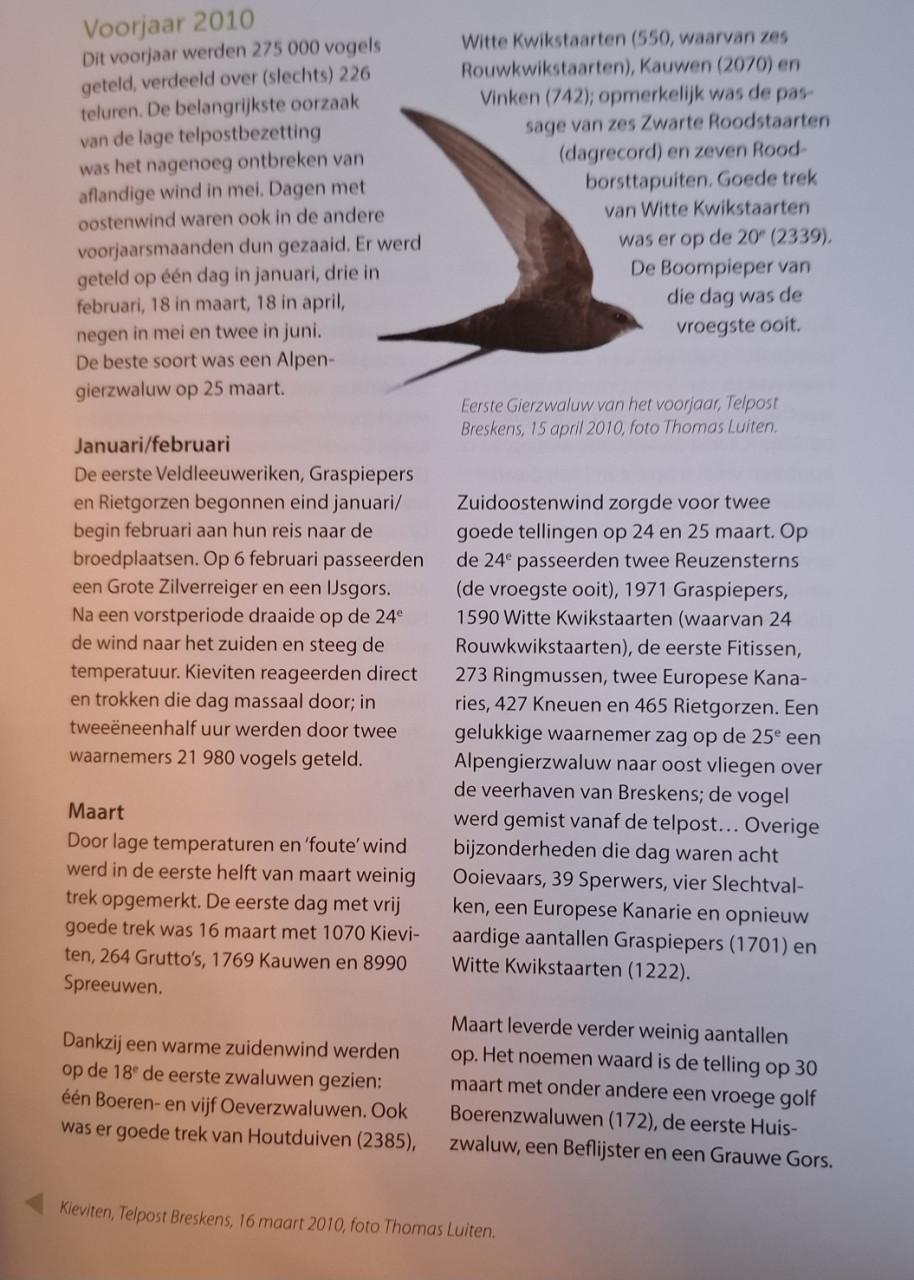 Tien miljoen vogels in tienduizend uren: voorjaarstrek Breskens 1981-2013