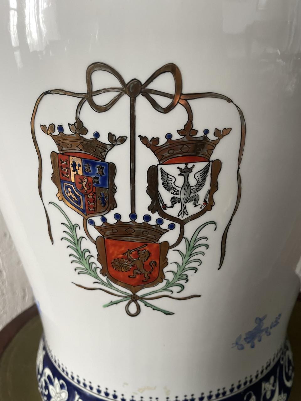 Frans porselein merk TOUSSI COURT vaas 43 cm
