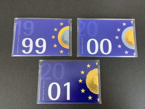 Nederland, FDC jaarsets 1999 t/m 2001.