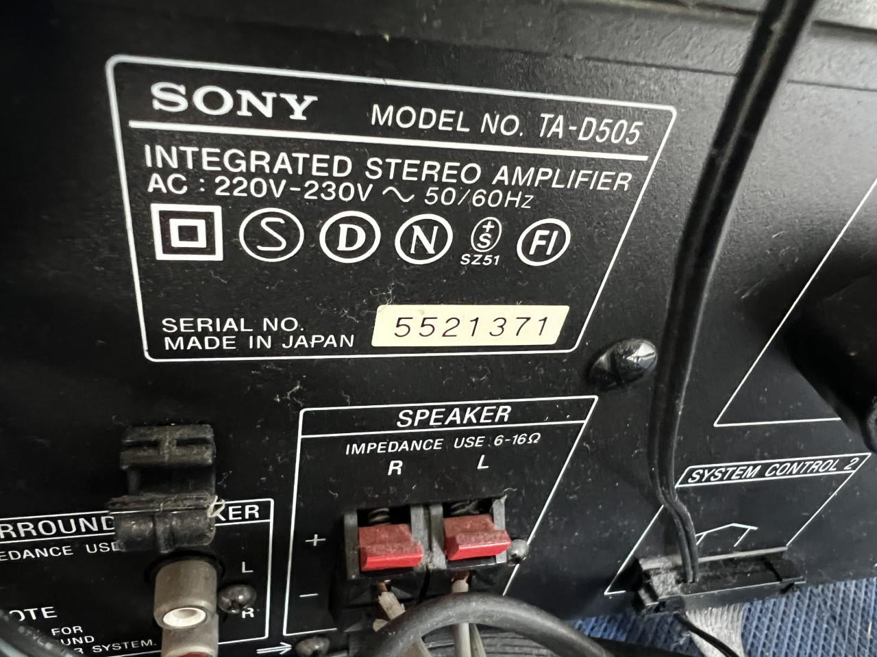 Sony LBT-D505 hifi stereosysteem met boxen afstandbedining