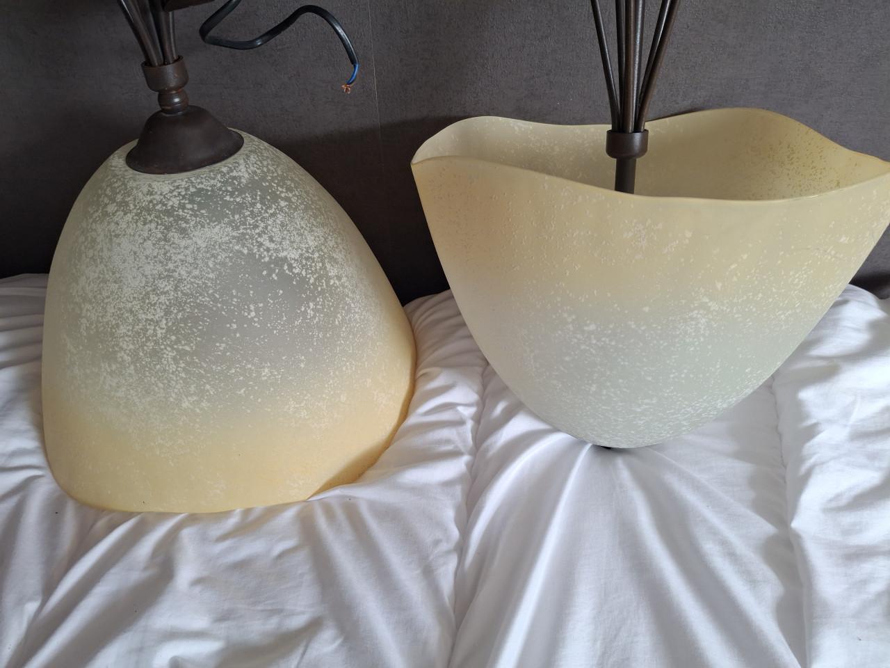 Set vintage hanglampen
