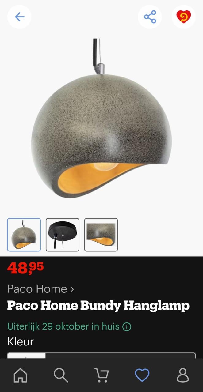 Hanglamp wit  steen  5x nieuw