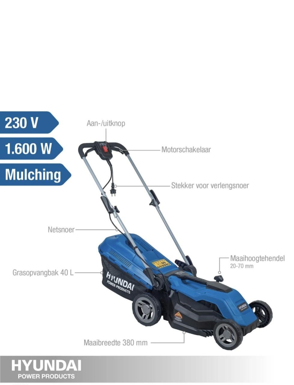 Hyundai grasmaaier 38cm