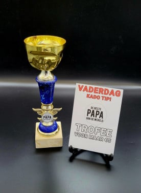 Uniek vaderdag kado: De beste PAPA van de wereld Trofee