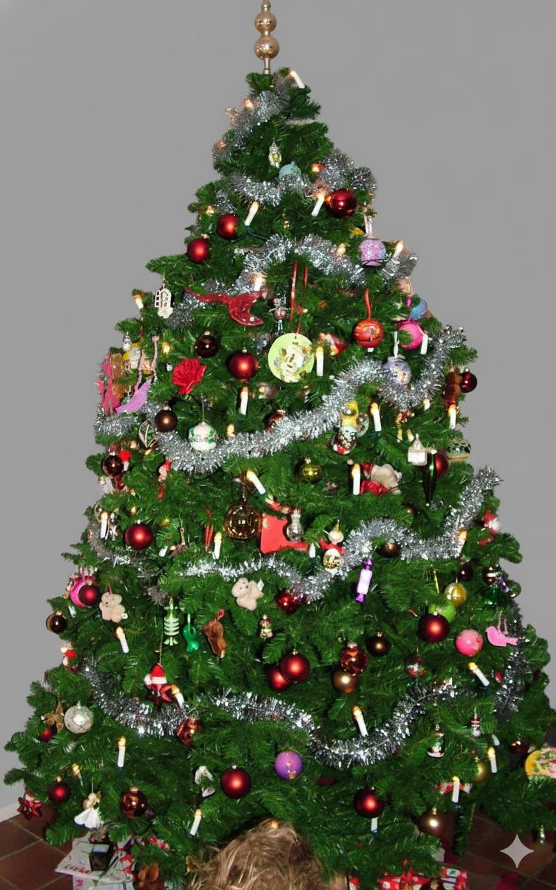 Prachtige Kunst Kerstboom - 2,60 meter!