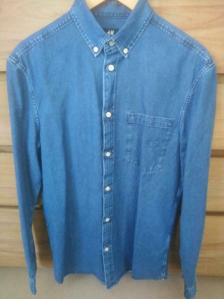 H&M denim overhemd, mt S - NIEUW