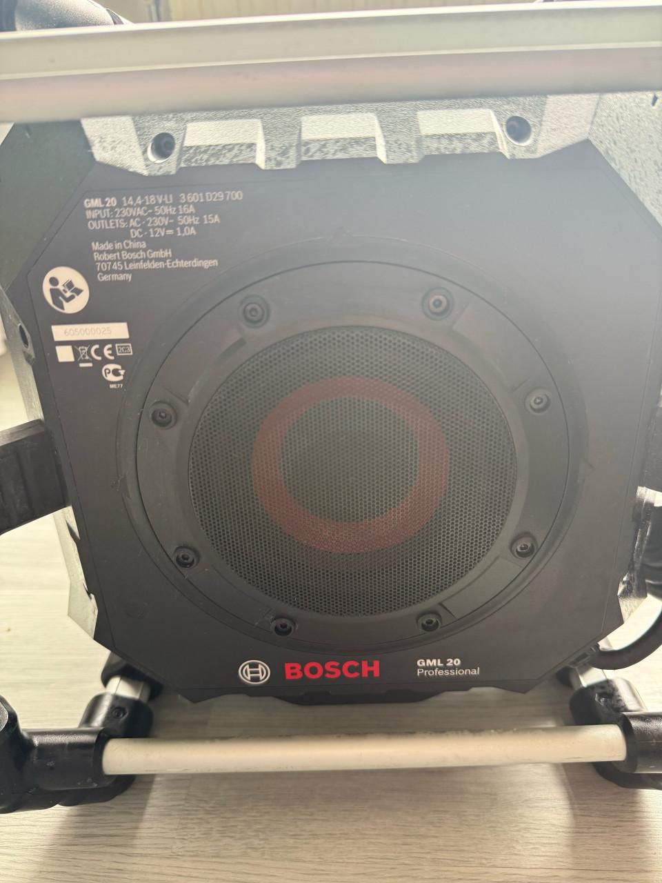Te koop: Bosch GML 20 bouwradio – zo goed als nieuw!