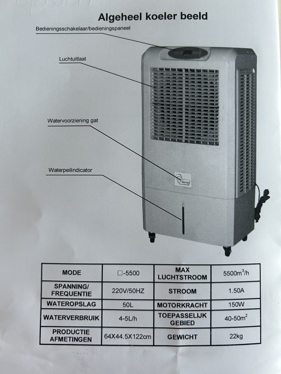 Professionele Koelventilator