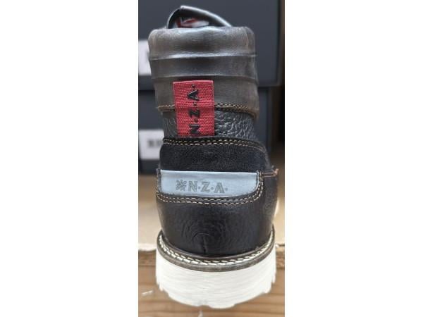 NZA New Zealand Auckland: Donkerbruine leren boots maat 43 NIEUW