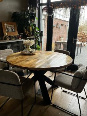 Eettafel mango hout