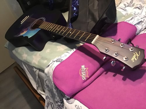 Aqoustische country gitaar , met tas strap +straplocks etc.