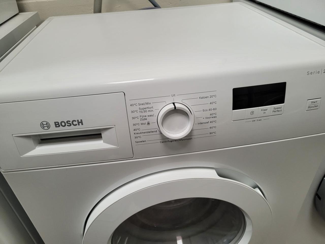 Bosch serie 2 wasmachine uit 2022 als nieuw