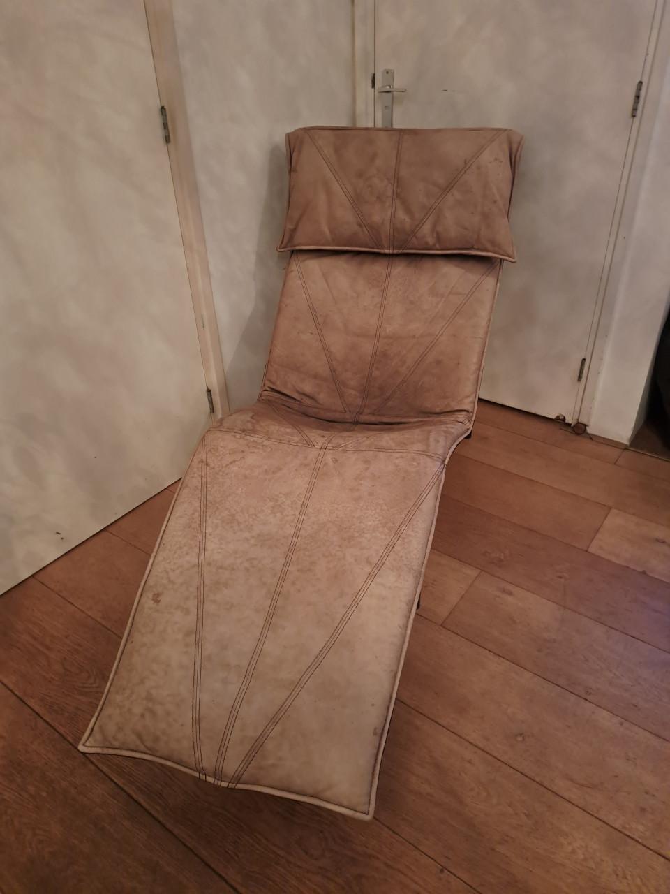 Ikea leren longchair