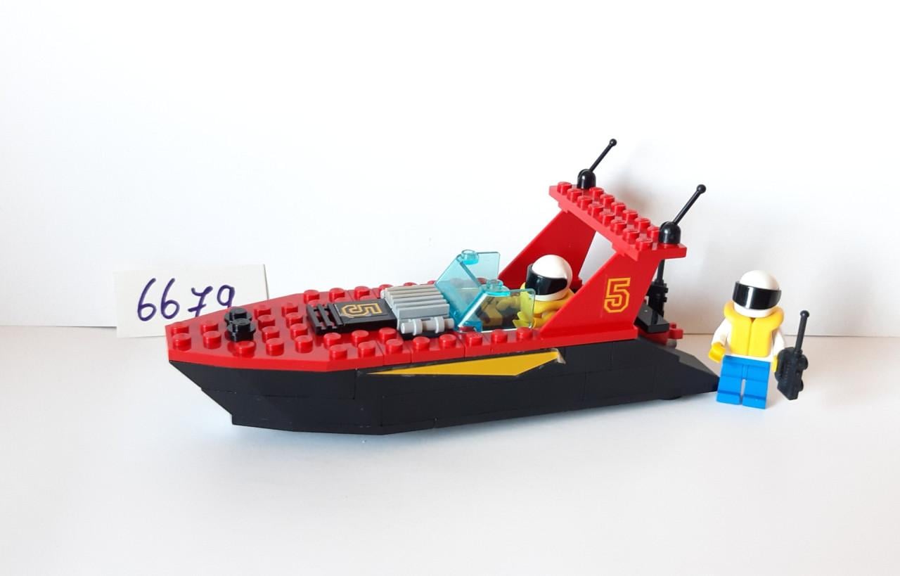 Lego Classic Town 6679:  Dark Shark, boot + 2 minifiguren