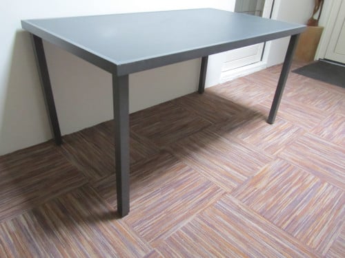 Metalen rechthoekige tafel, antraciet