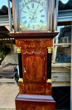 Zeer mooie zeer grote Engelse grandfather klok 19e eeuws