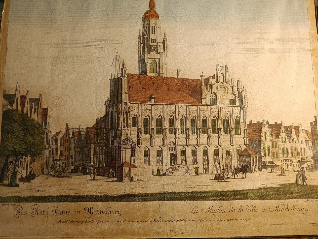 1765 Opticaprent stadhuis Middelburg!