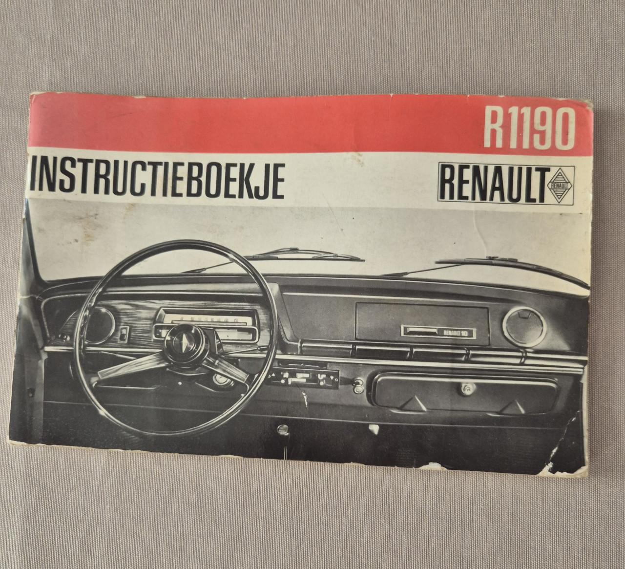 Instructieboekje Renault 10 (R1190)