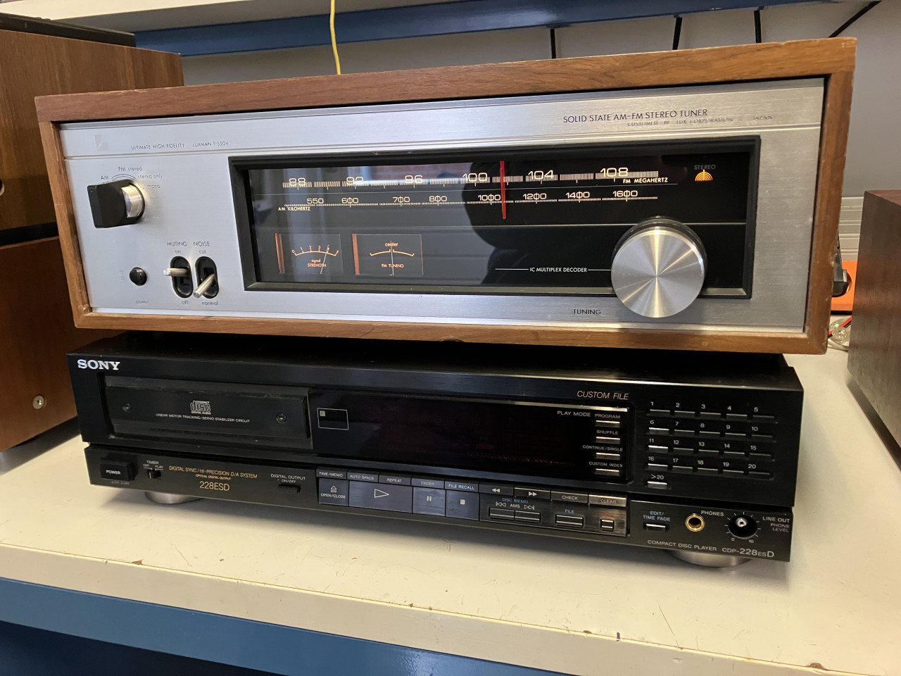 Luxman T-550V vintage tuner houten kast volledige service en garantie