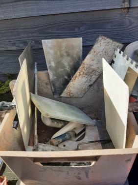 Troffels en spanen en slijpschijven