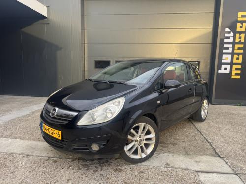 Opel Corsa 1.4 16V 66KW 3DRS 2008 Zwart Airco Apk Cruise Nap
