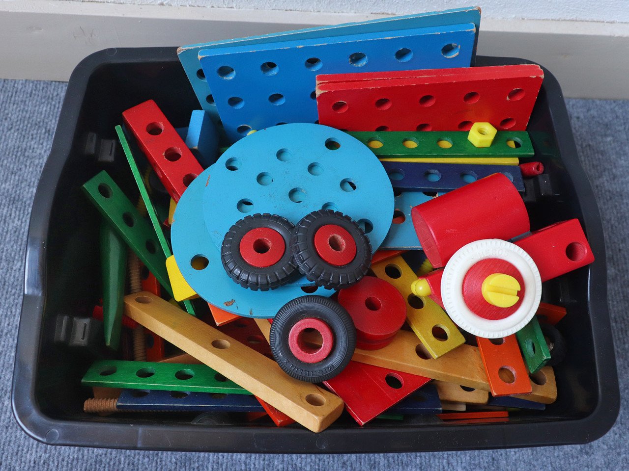 Houten meccano