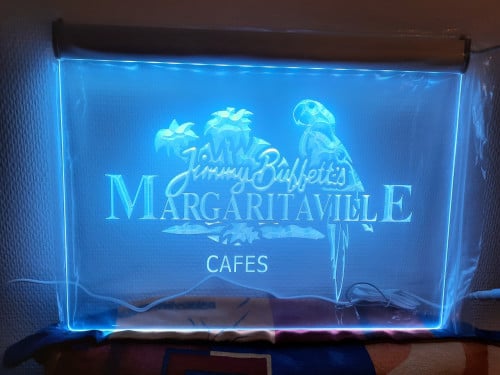 Margaritaville LED bord Jimmy Buffett, nieuw, multicolour