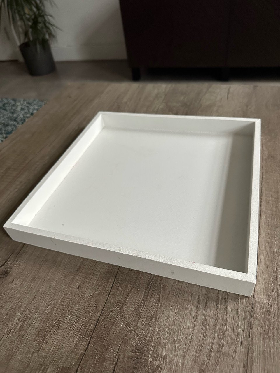 Wit (decoratief) dienblad