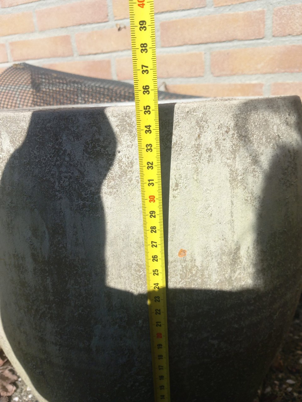 Stenen plantenpot