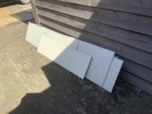 Reststukken nieuwe Trespa platen