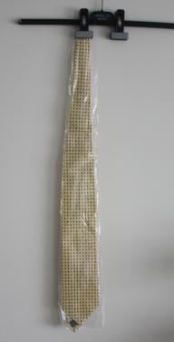 Nieuwe stropdas geel met patroon nr2