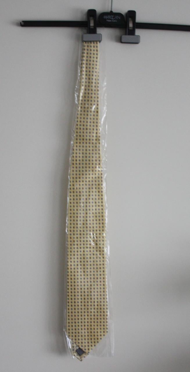 Nieuwe stropdas geel met patroon nr2