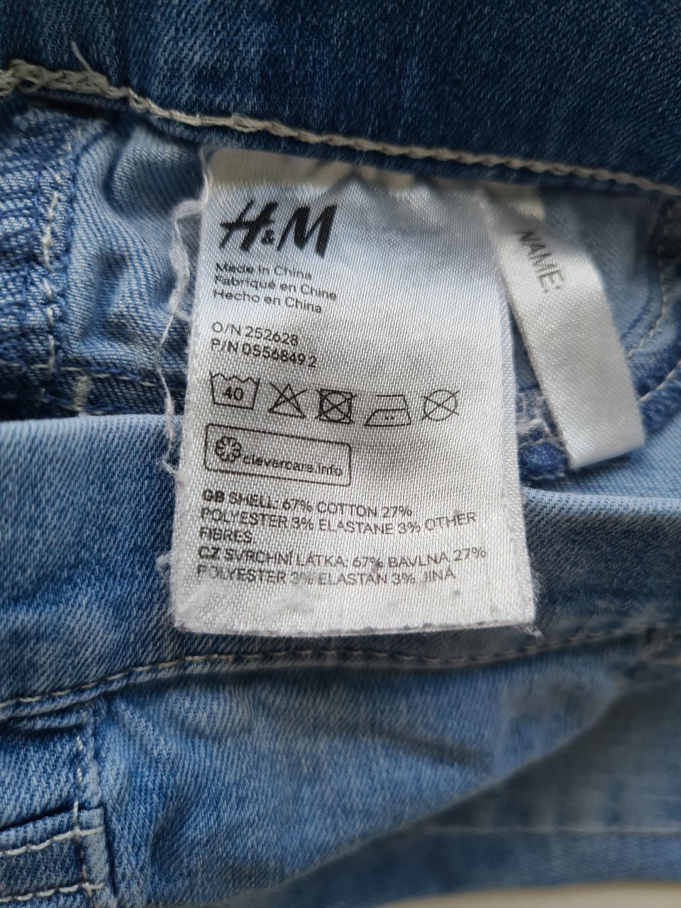 Spijkerbroek tregging / legging van H&M  Maat 116