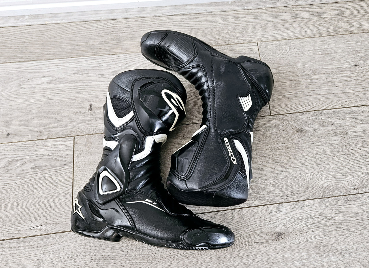 Alpinestars SMX-6 V2 motorlaarzen maat 42 – Zwart/Wit