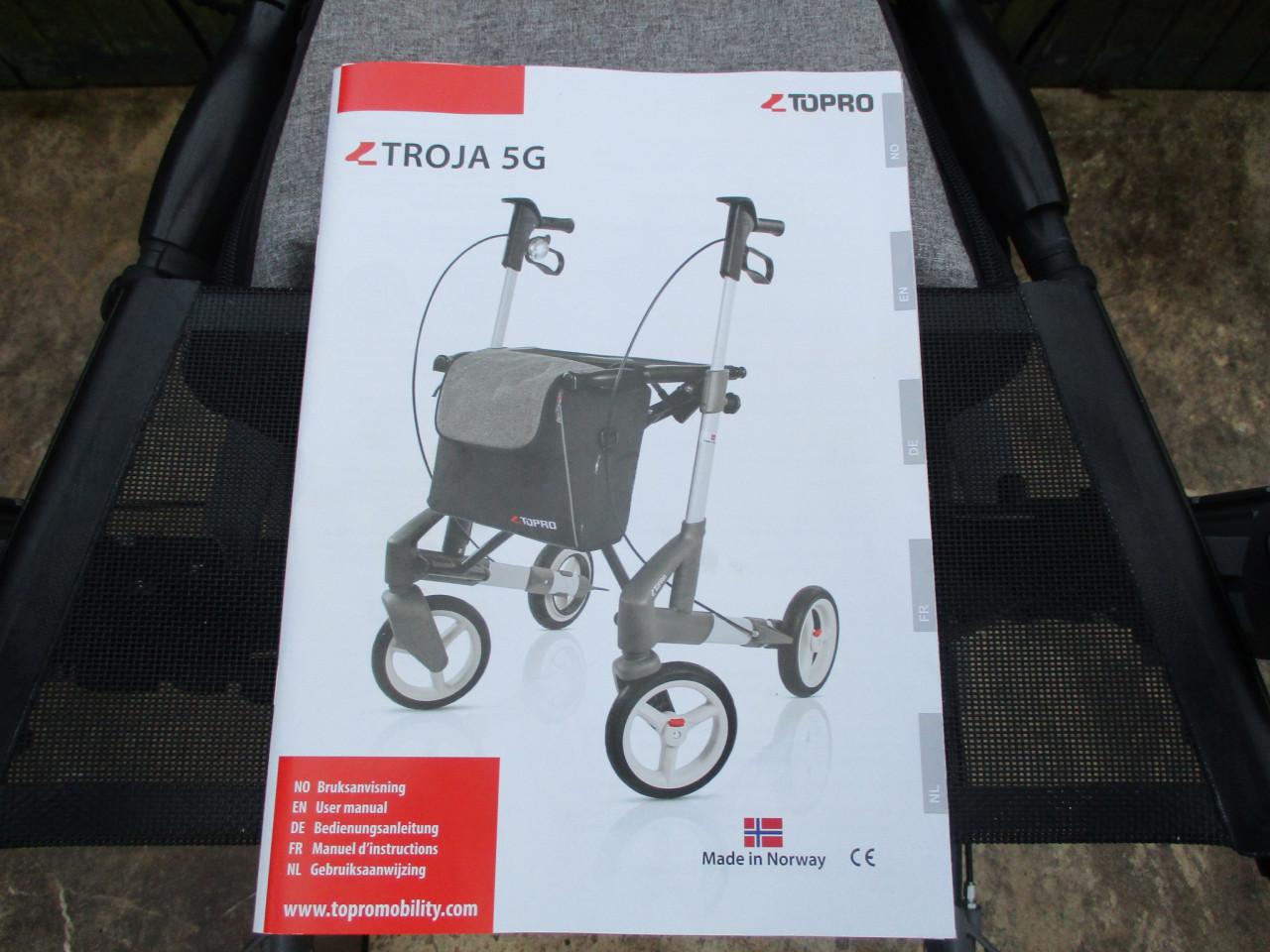 Zgan Topro Troja 5G nieuwste model opvouwbare lichtgewicht rollator