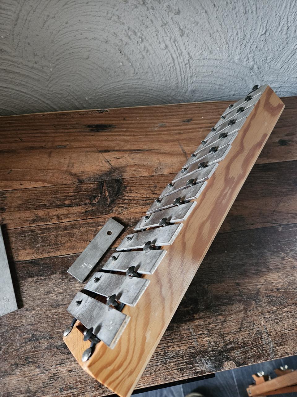 Vintage Xylofoon/Glockenspiel met extra noten