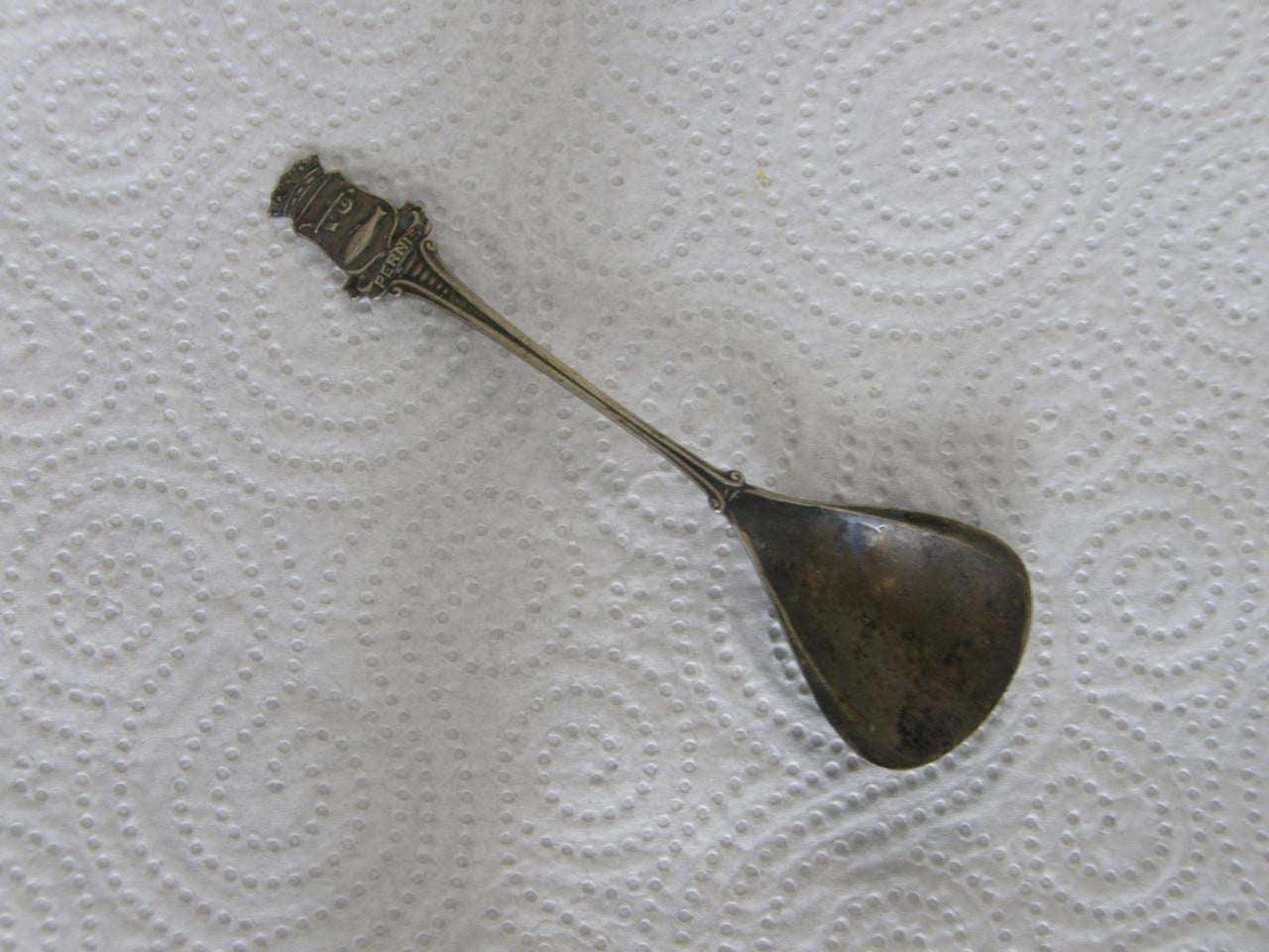 Verzilverd lepeltje Pernis