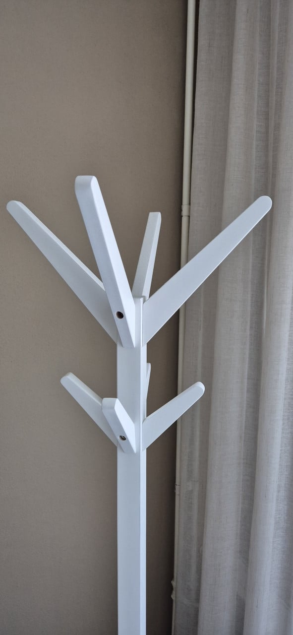 Houten boom kapstok.