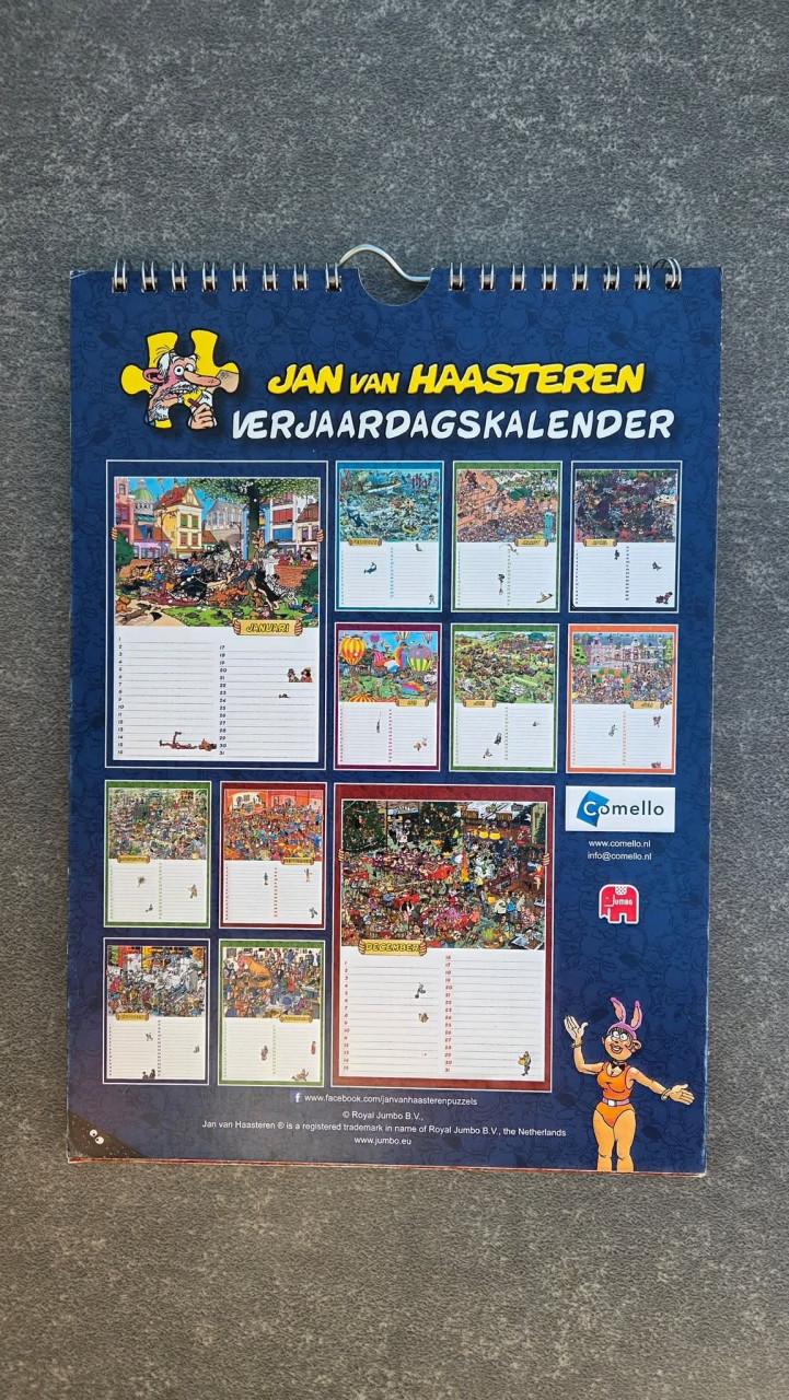 🎈Jan van Haasteren Verjaardagskalender. Onbeschreven.