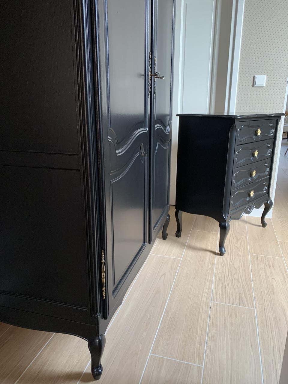 ✨Prachtige Antiek Houten Kledingkast met Ladekast✨