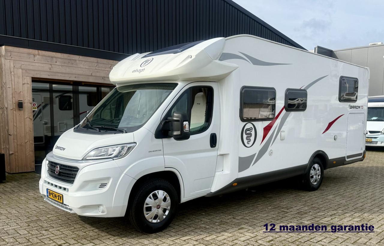 Elnagh Baron 73 (2x lengtebedden, hefbed, Euro 6 , zeer netjes )