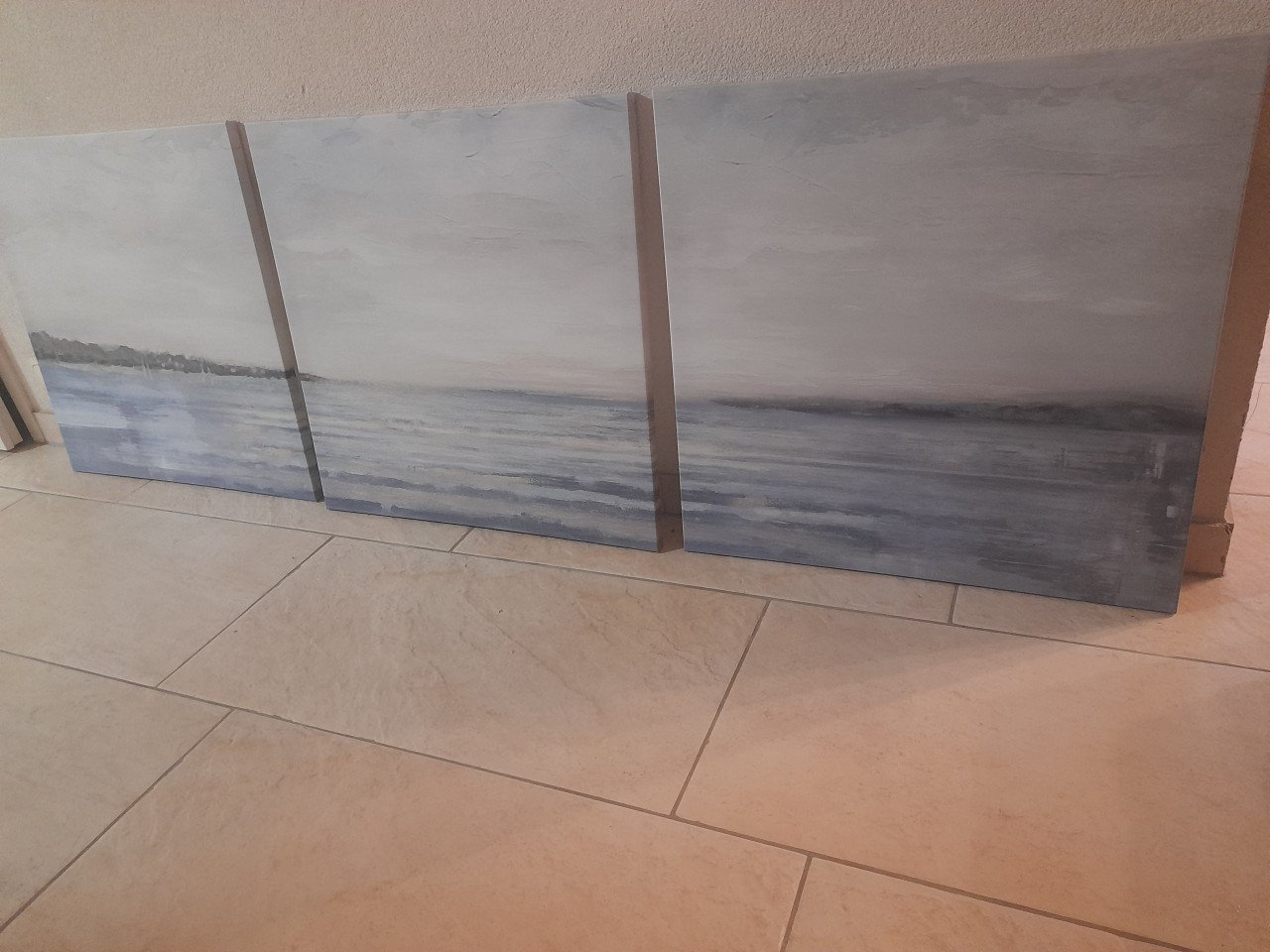 3 canvas schilderijen 56 x 56 (z.g.a.n.)  Per schilderij 56 x 56
