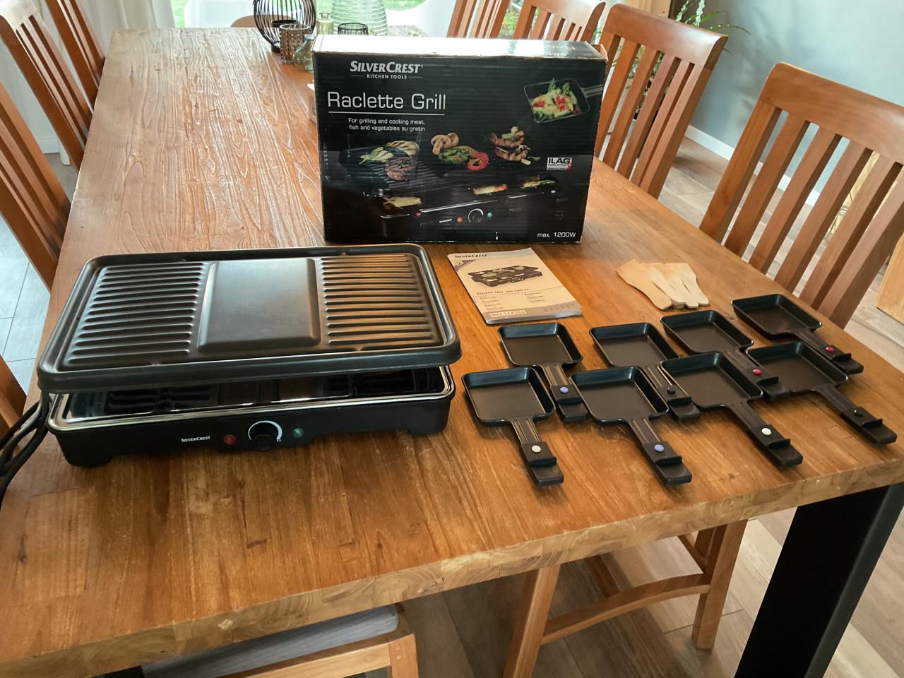 Gourmetset, Silver Crest Raclette Grill, 8 persoons