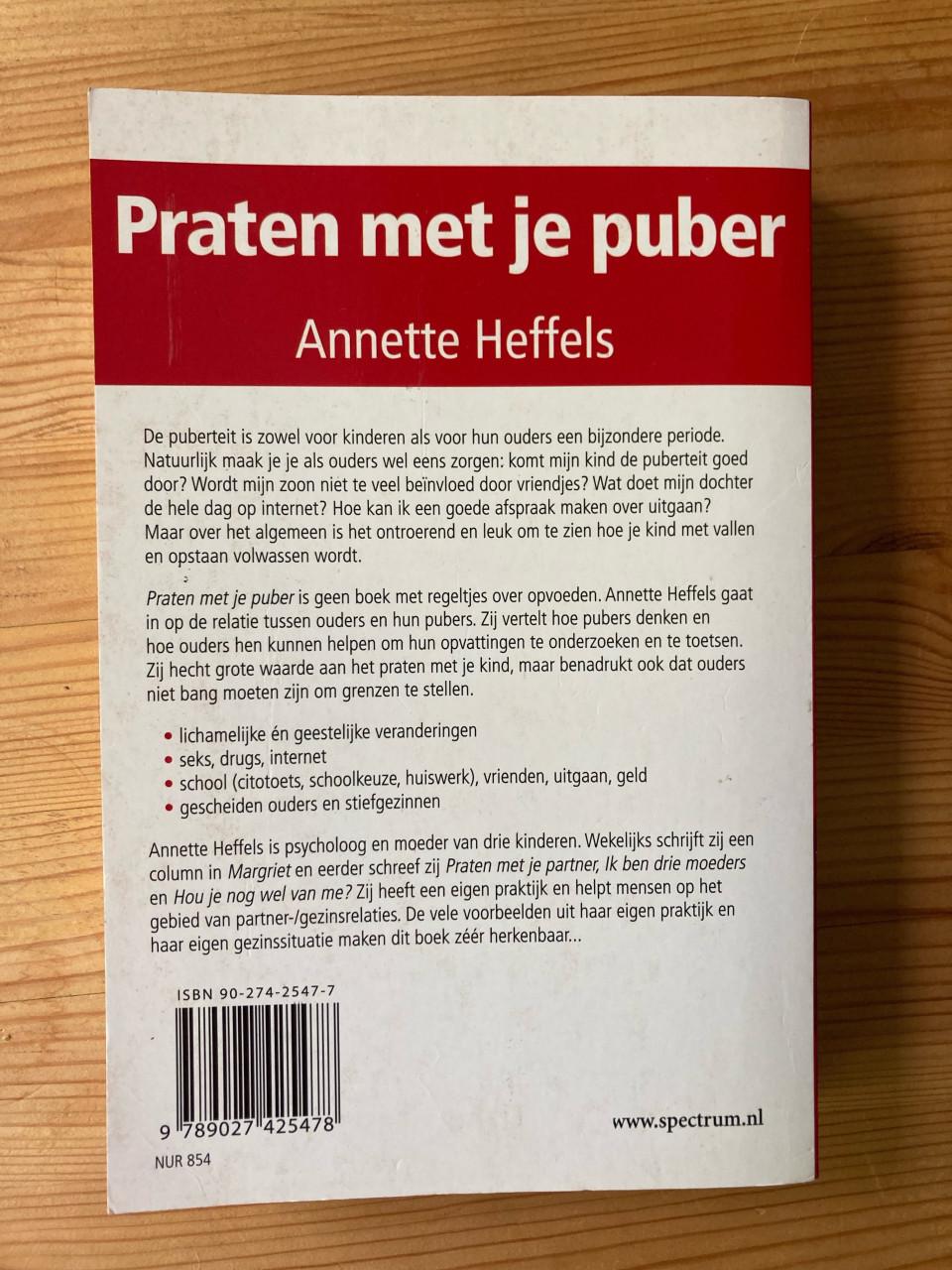 Boek Praten met je Puber