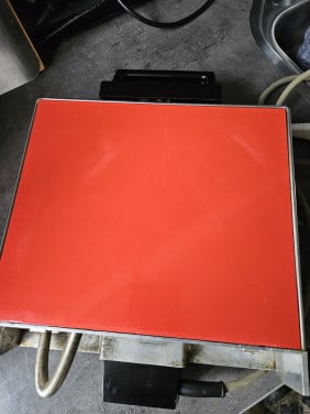 Mooie jaren 70 Tefal Retro Contactgrill in de kleur rood/oranje...