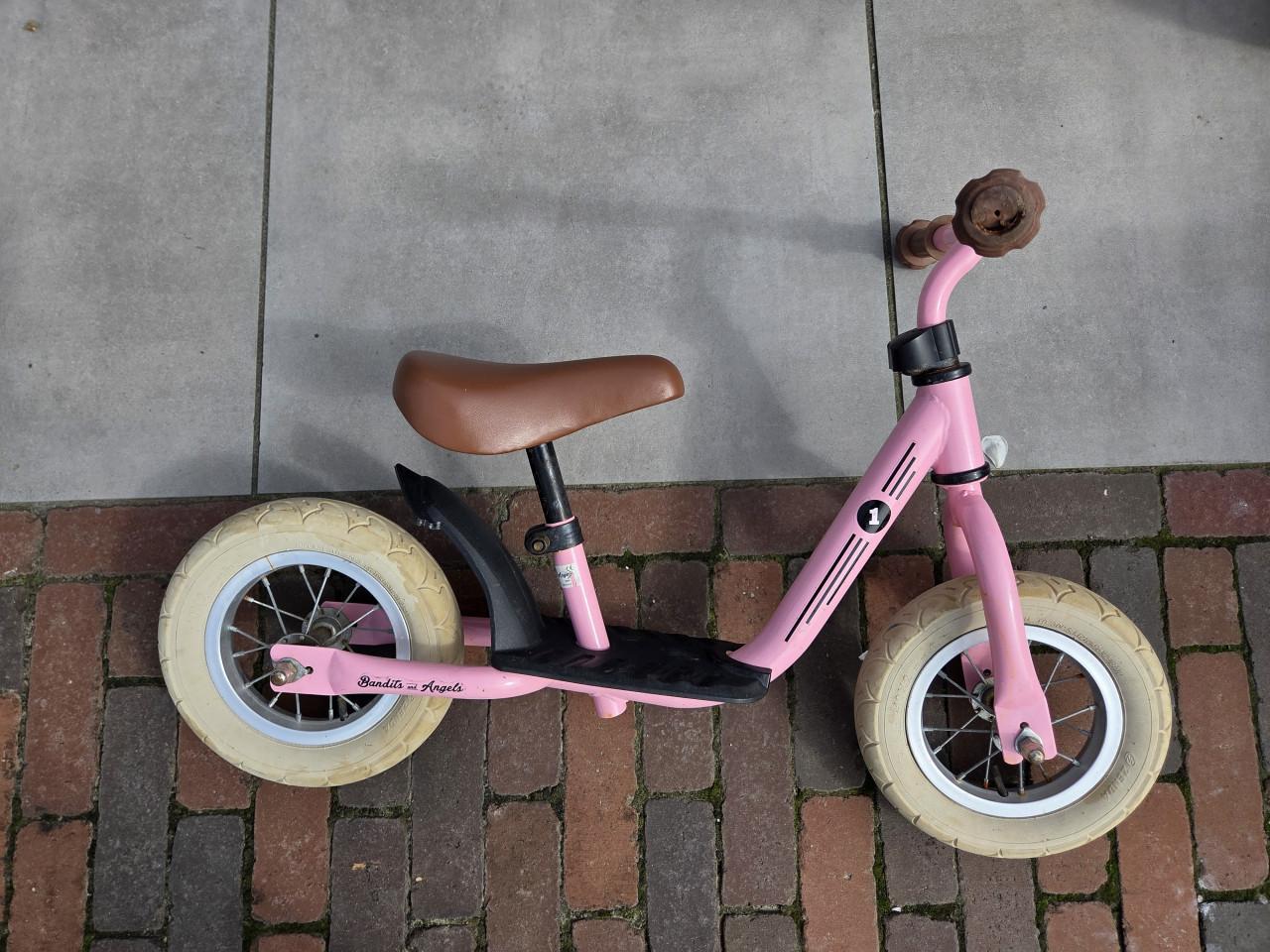 Loopfiets Bandits and Angels roze