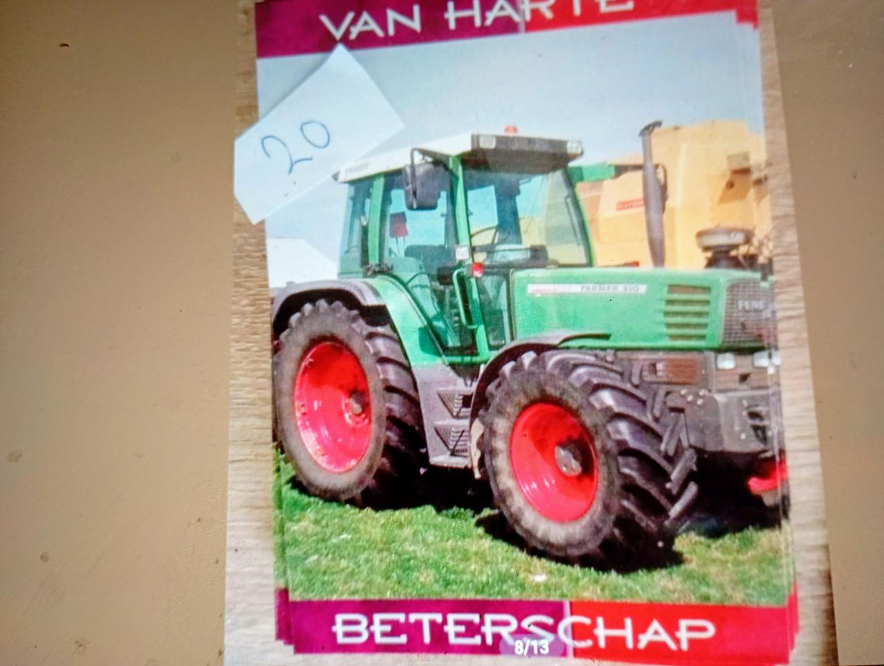 169 nieuwe felicitatiekaarten tractoren
