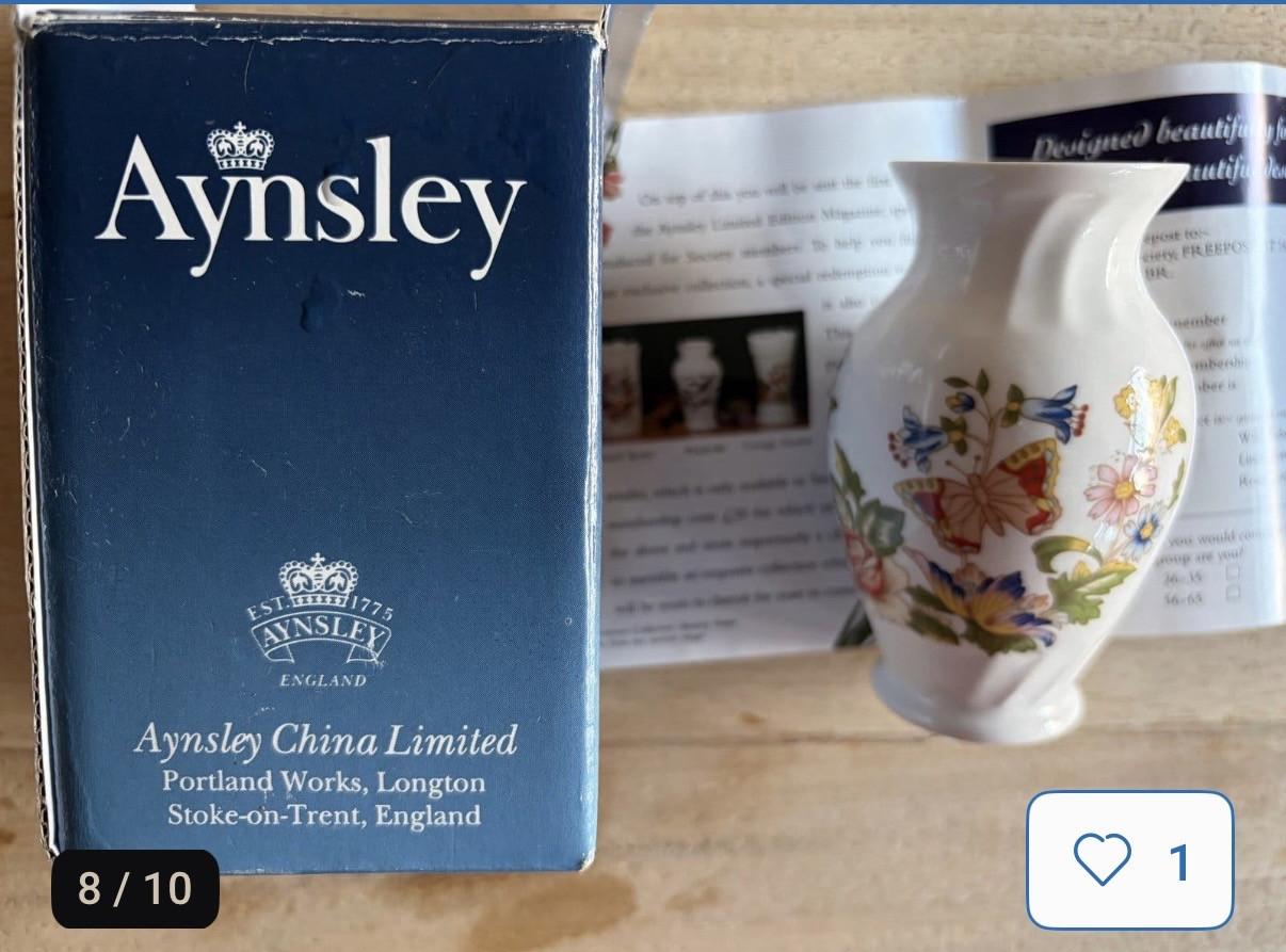 Ansley bone China vaasje